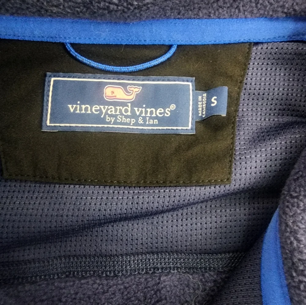 Vineyard Vines Fleece Quarter Zip, Mens Small - Picture 4 of 4
